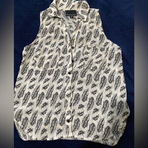 Women’s Small Feather Pattern Tank Top